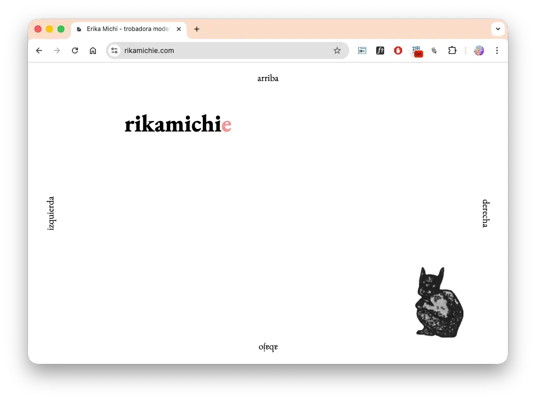 rikamichie — web diseñada por meowrhino studio, Barcelona